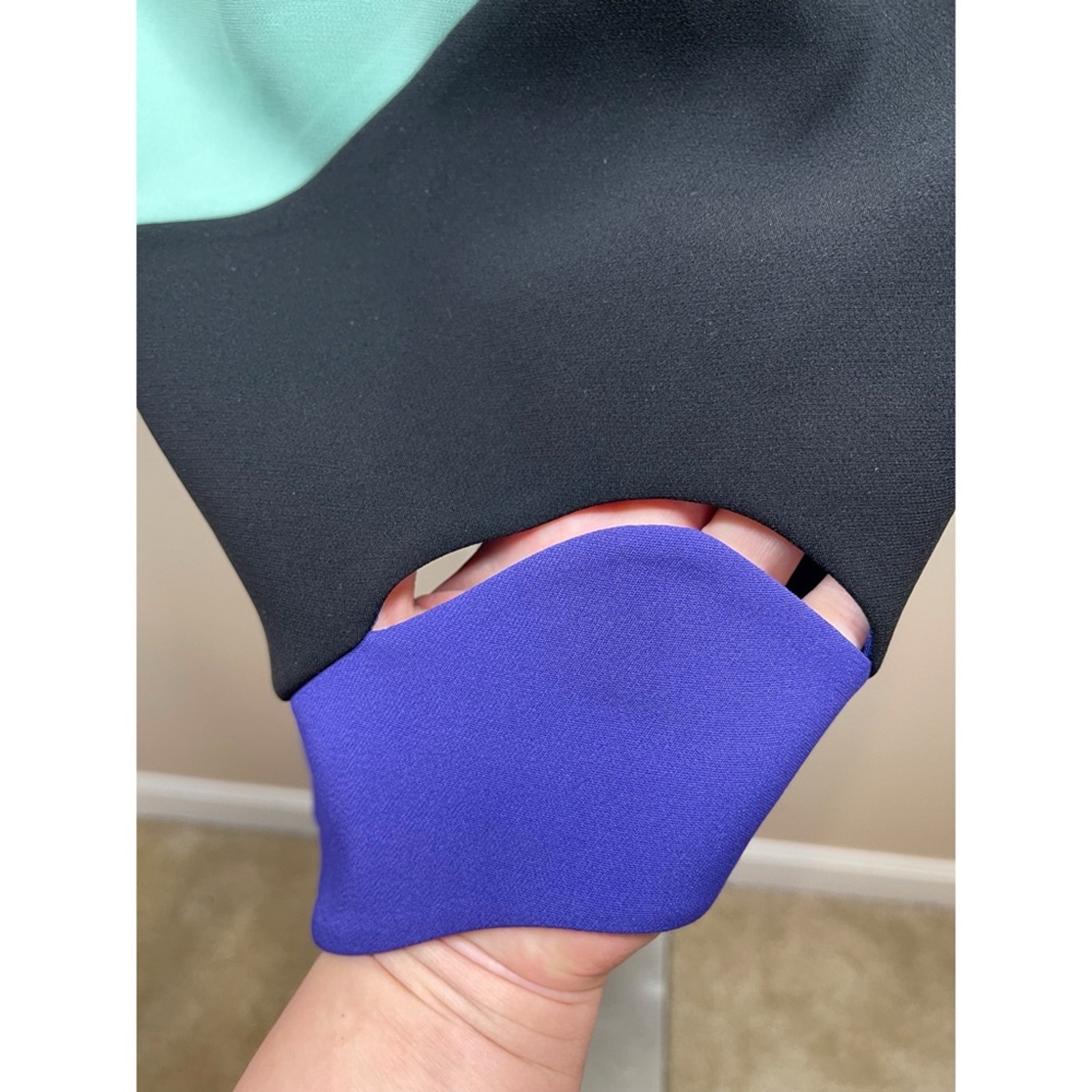Mugler Technical Cady Rainbow Cutout Wave Mini Dress Size 2 — image 8 of 8